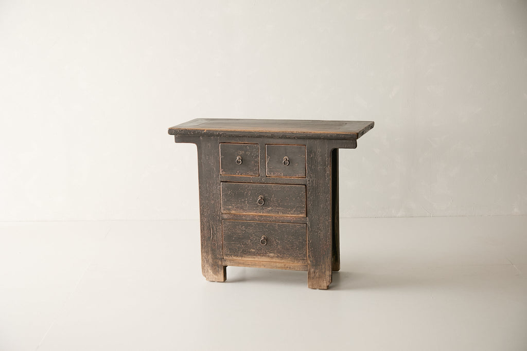 Vintage 4-Drawer Elm Sideboard AH.110 - Circa 1875