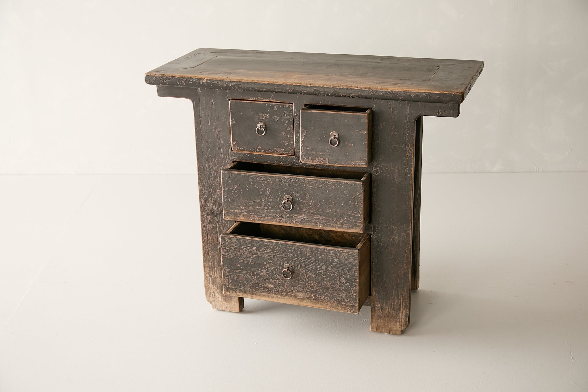 Vintage 4-Drawer Elm Sideboard AH.110 - Circa 1875