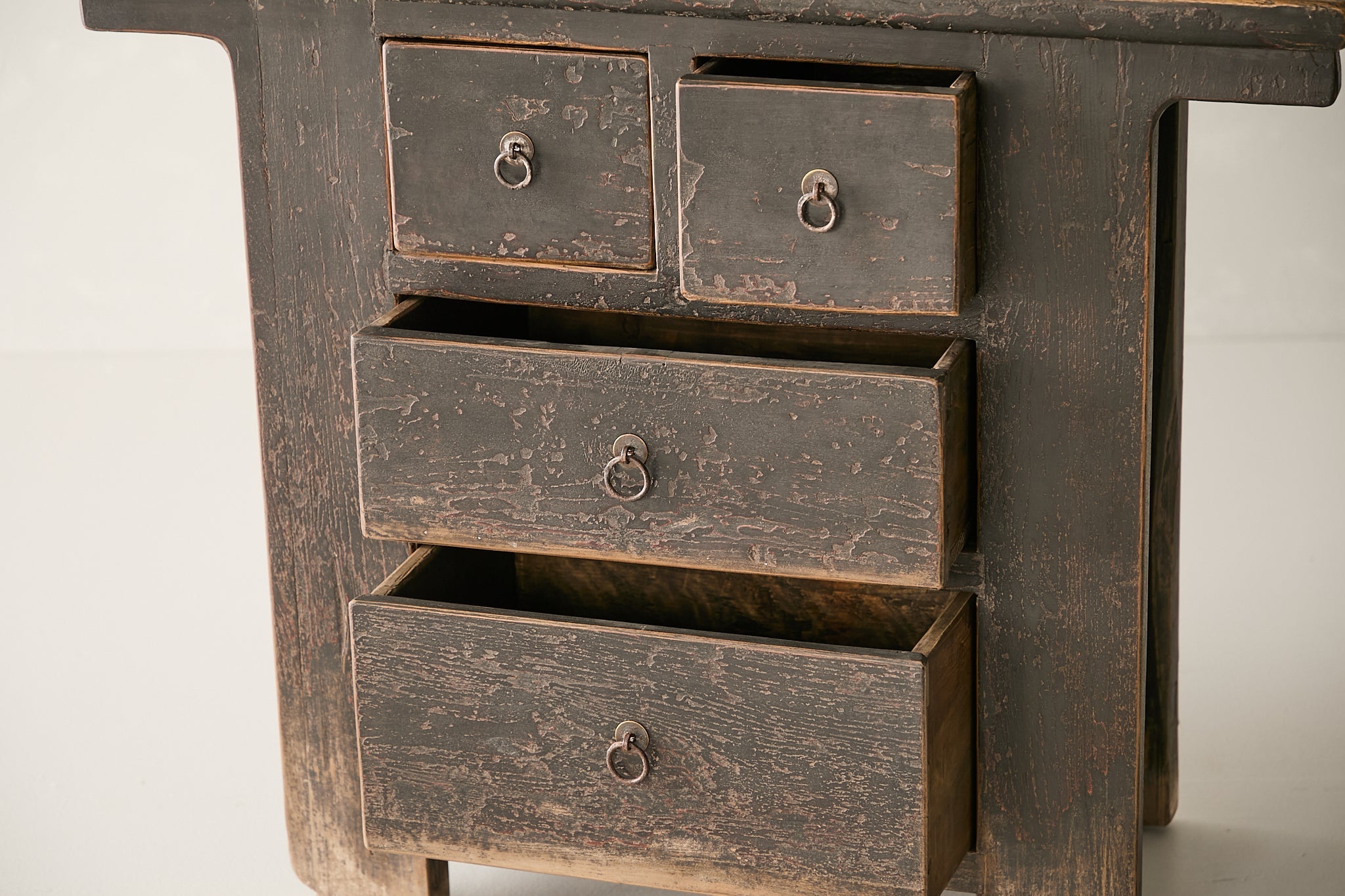 Vintage 4-Drawer Elm Sideboard AH.110 - Circa 1875