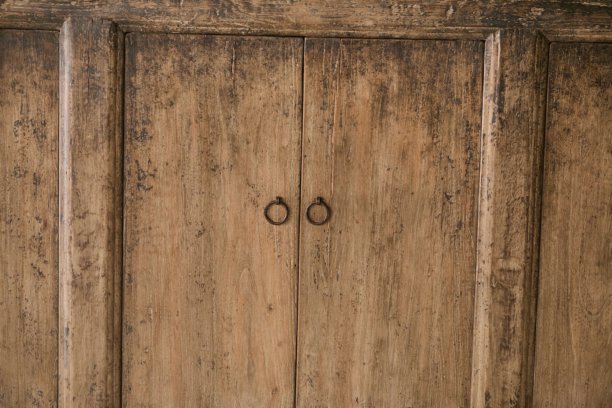 Vintage 6-Door Elm Sideboard AH.117 - Circa 1905