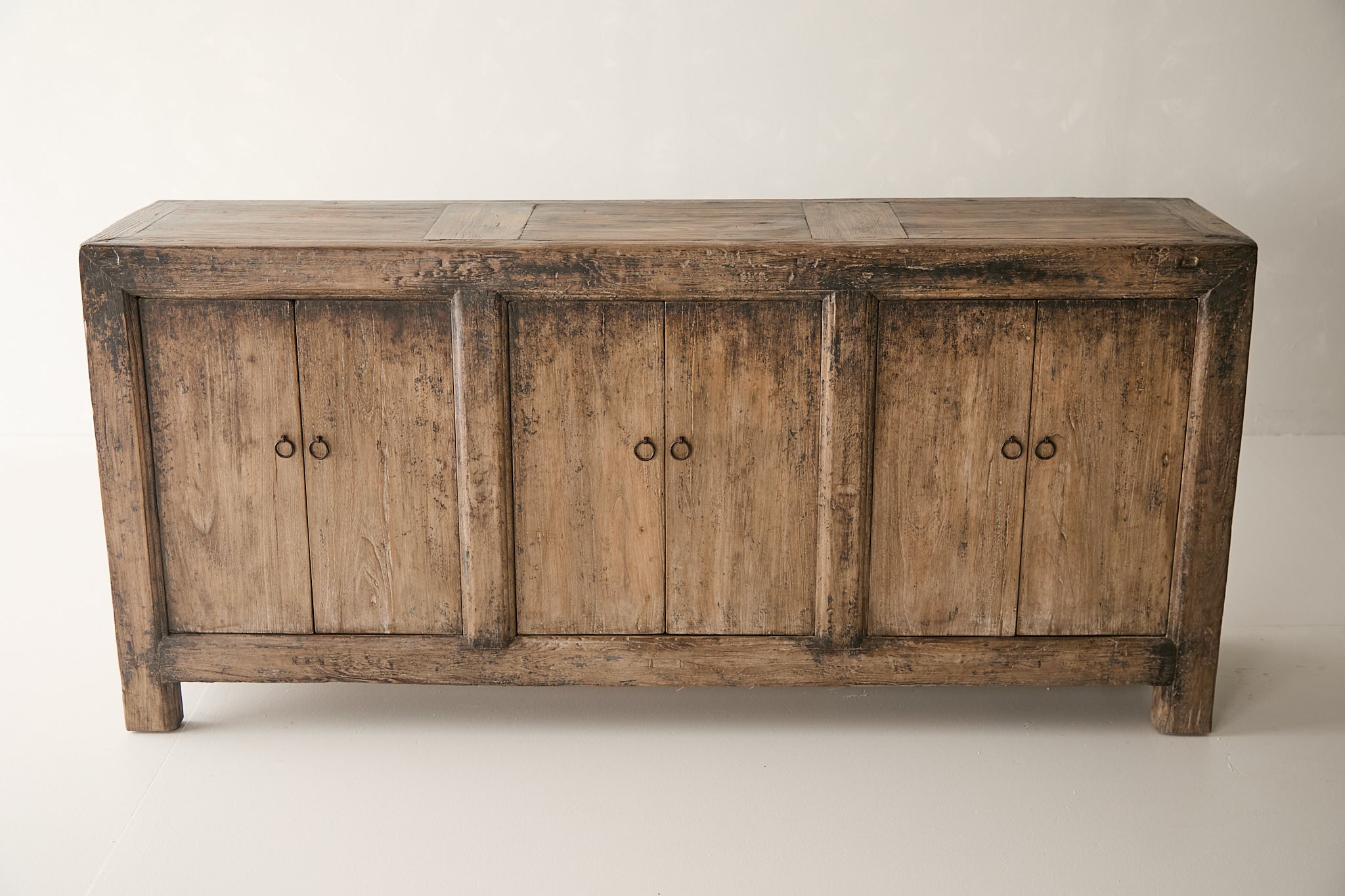Vintage 6-Door Elm Sideboard AH.117 - Circa 1905