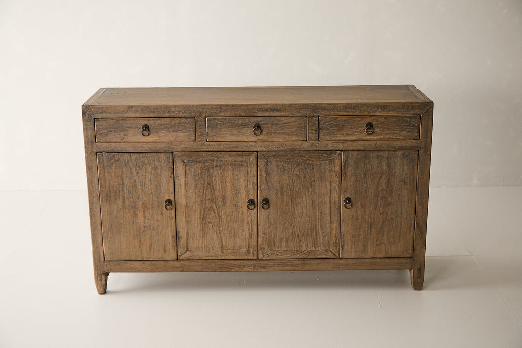 Vintage 4-Door Pine Sideboard AH.121 - Circa 1945
