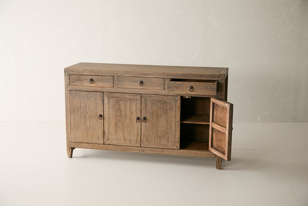 Vintage 4-Door Pine Sideboard AH.121 - Circa 1945