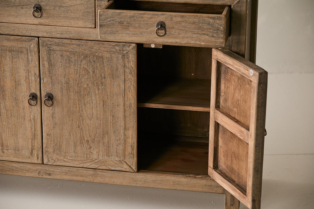 Vintage 4-Door Pine Sideboard AH.121 - Circa 1945