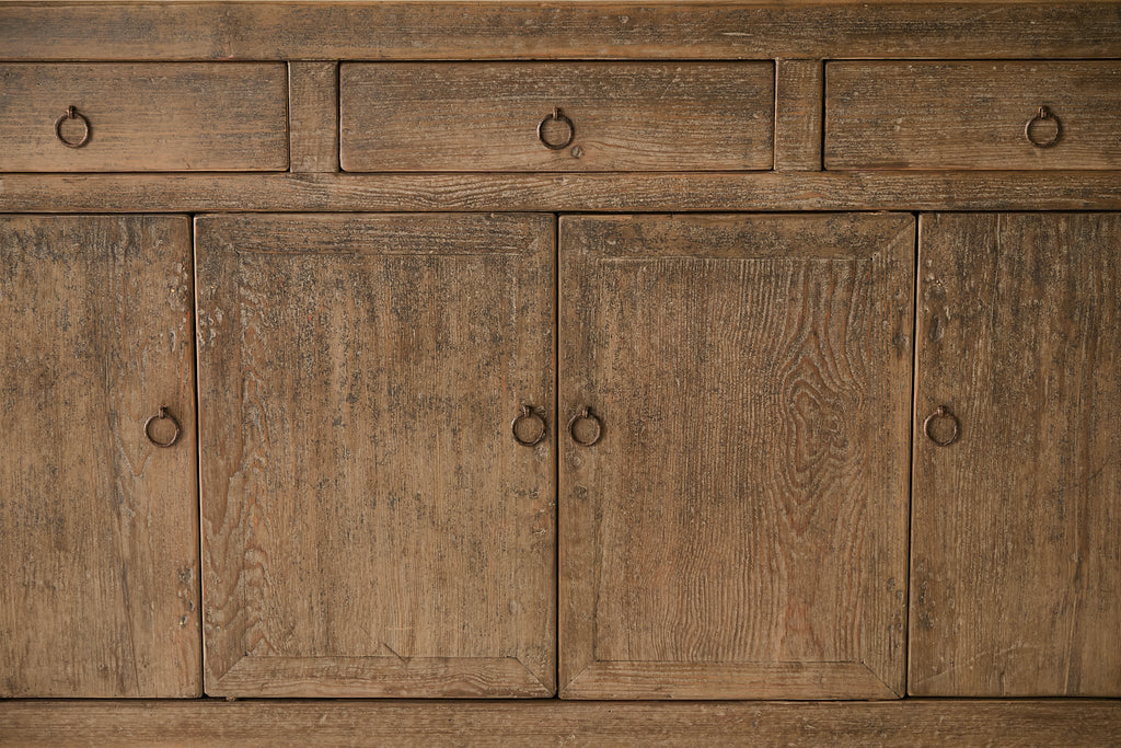 Vintage 4-Door Pine Sideboard AH.122 - Circa 1945