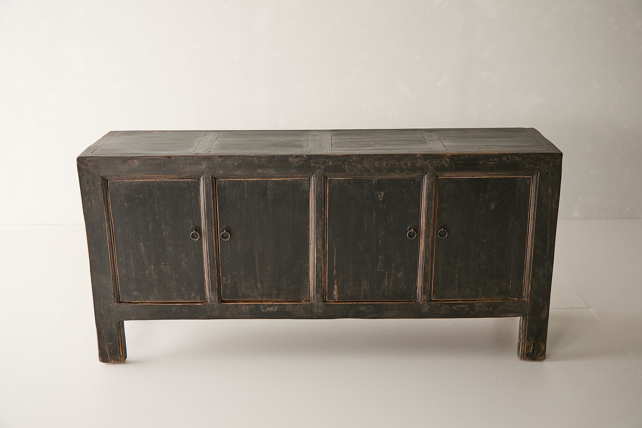 Vintage Black 4-Door Elm Sideboard AH.134 - Circa 1925
