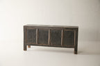 Vintage Black 4-Door Elm Sideboard AH.134 - Circa 1925