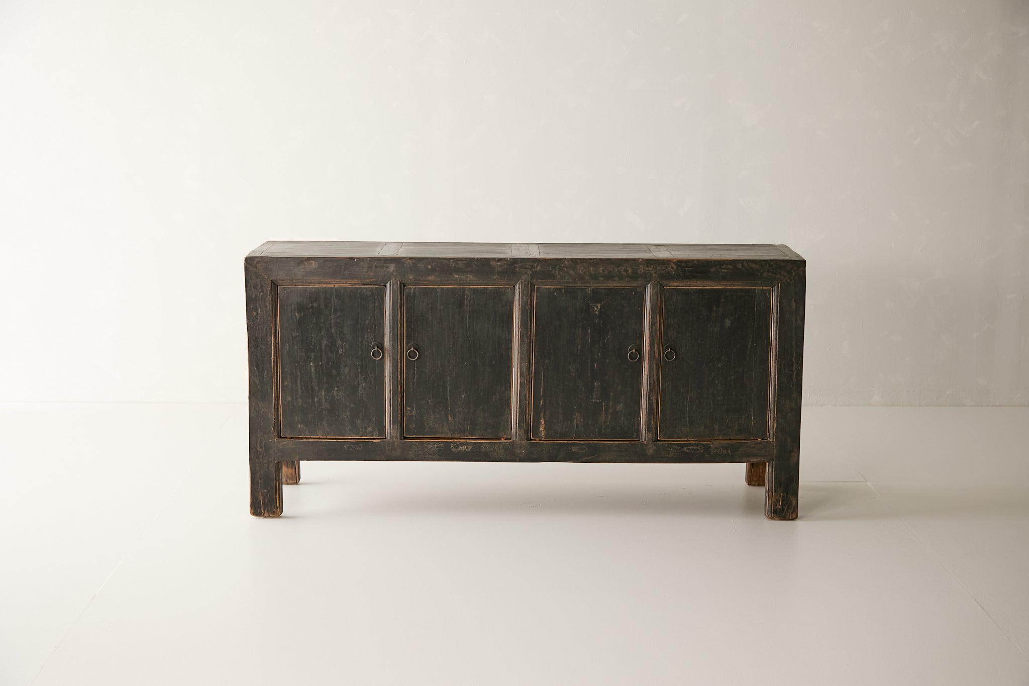 Vintage Black 4-Door Elm Sideboard AH.134 - Circa 1925