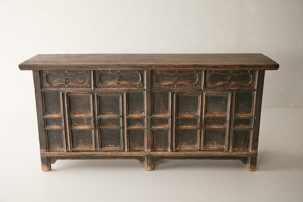 Vintage Carved Elm Sideboard AH.136 - Circa 1875