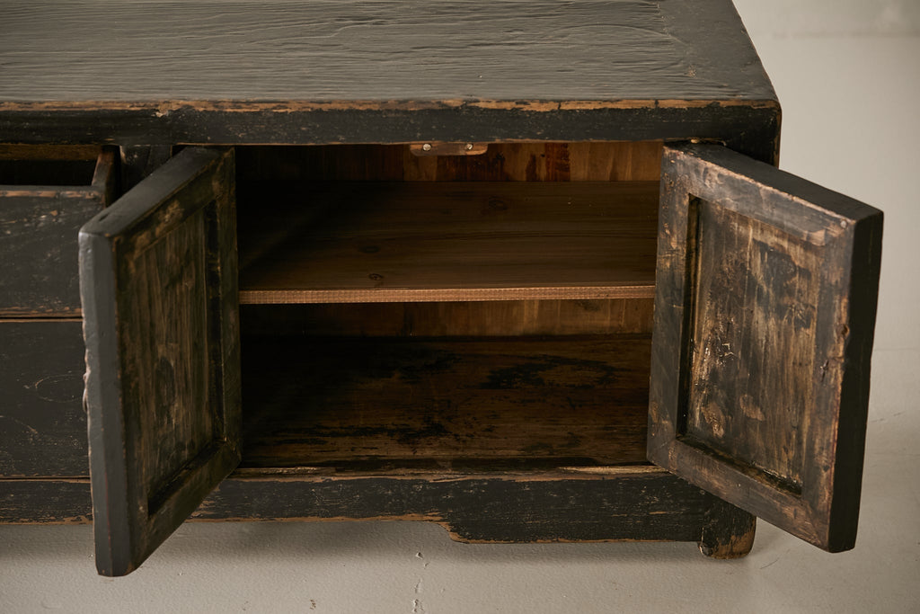 Vintage Elm Low Sideboard AH.137 - Circa 1945