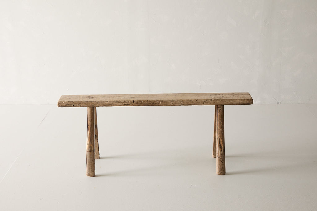 Vintage Elm Bench C.3