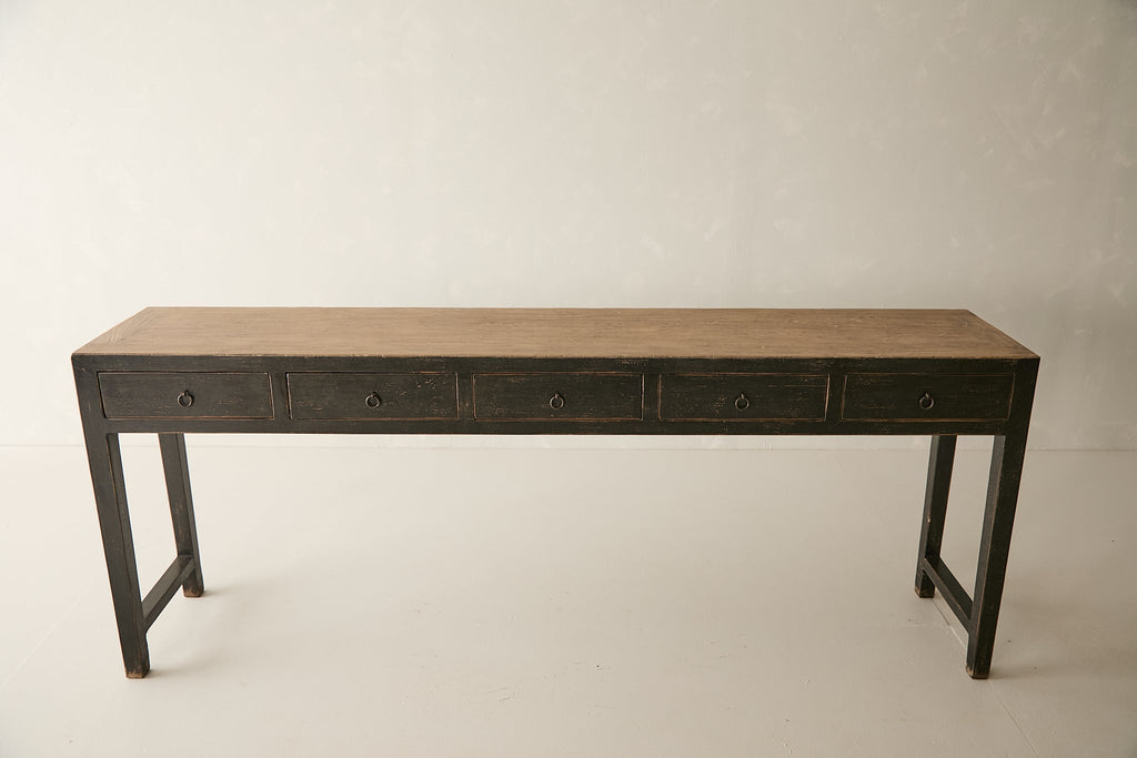 Hoff 5-Drawer Console - Aged black