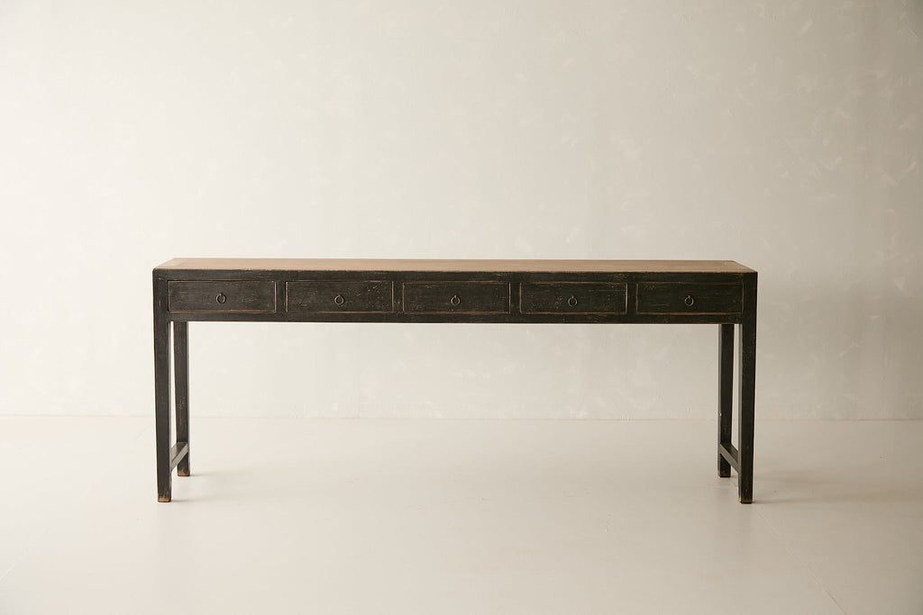 Hoff 5-Drawer Console - Aged black