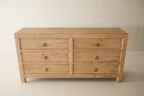 Niseko 6-Drawer Dresser - Natural