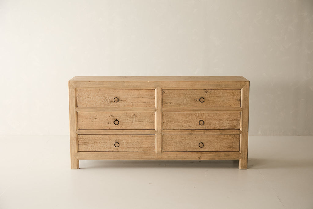 Niseko 6-Drawer Dresser - Natural