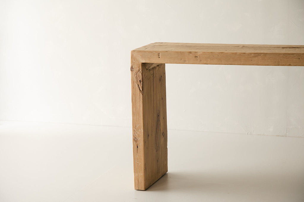 Reclaimed Pine Waterfall Console
