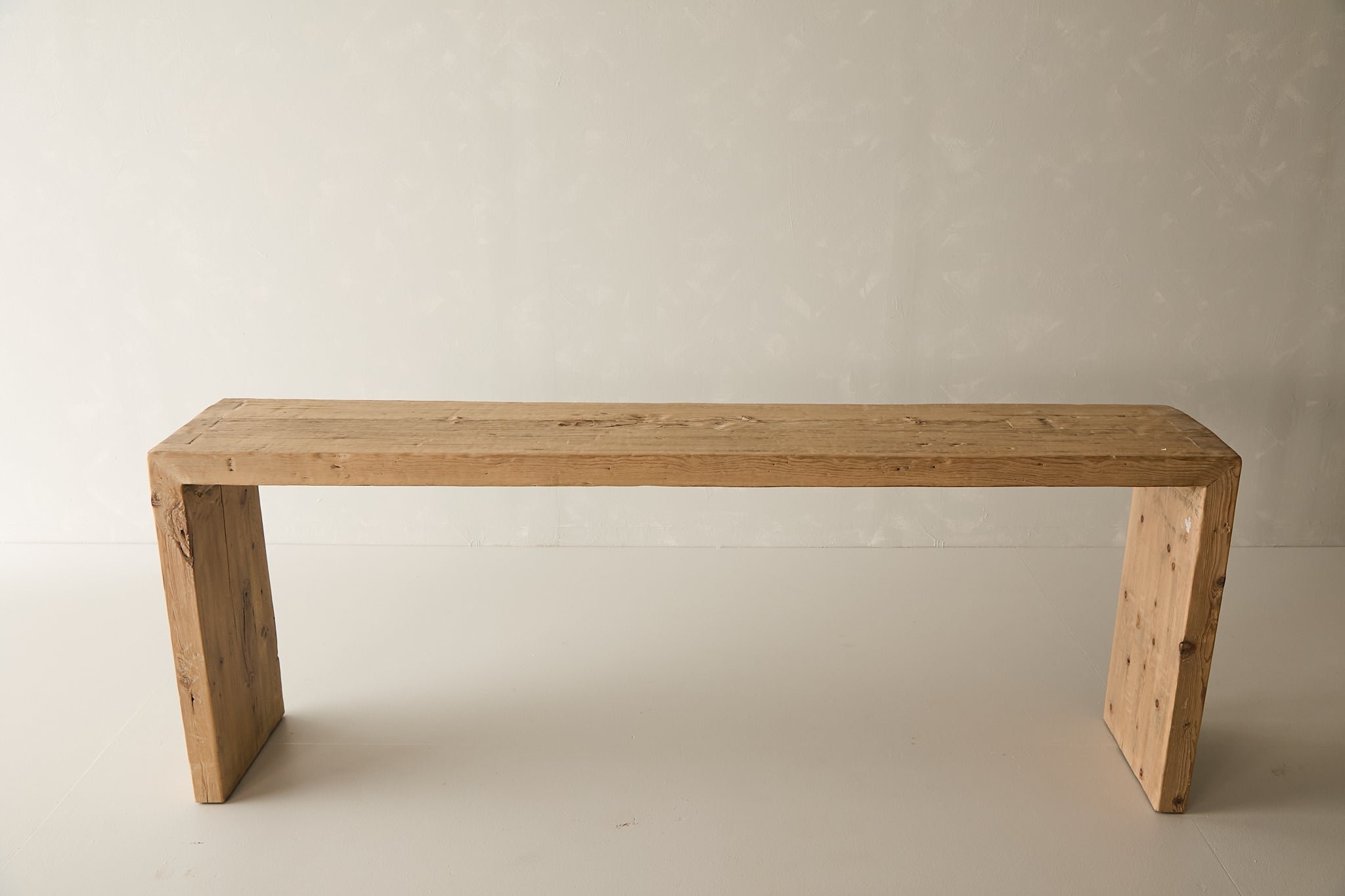 Reclaimed Pine Waterfall Console