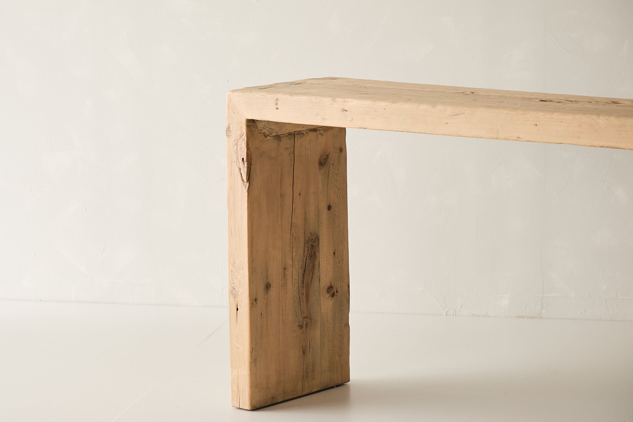 Reclaimed Pine Waterfall Console