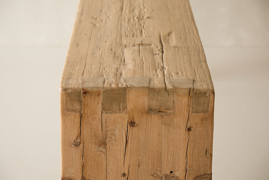 Reclaimed Pine Waterfall Console