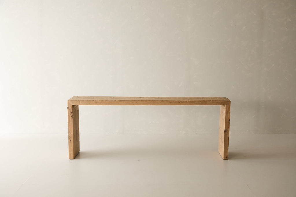 Reclaimed Pine Waterfall Console