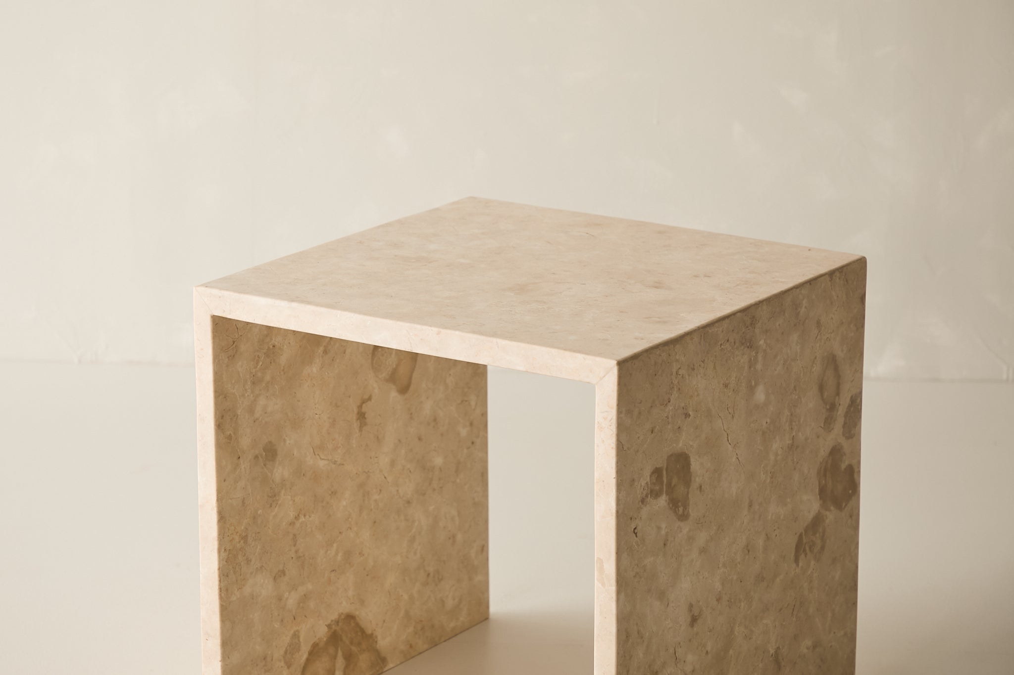 Sloan Marble Side Table - Cream