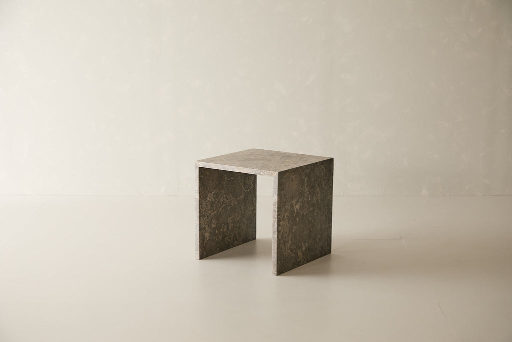 Sloan Marble Side Table - Grey