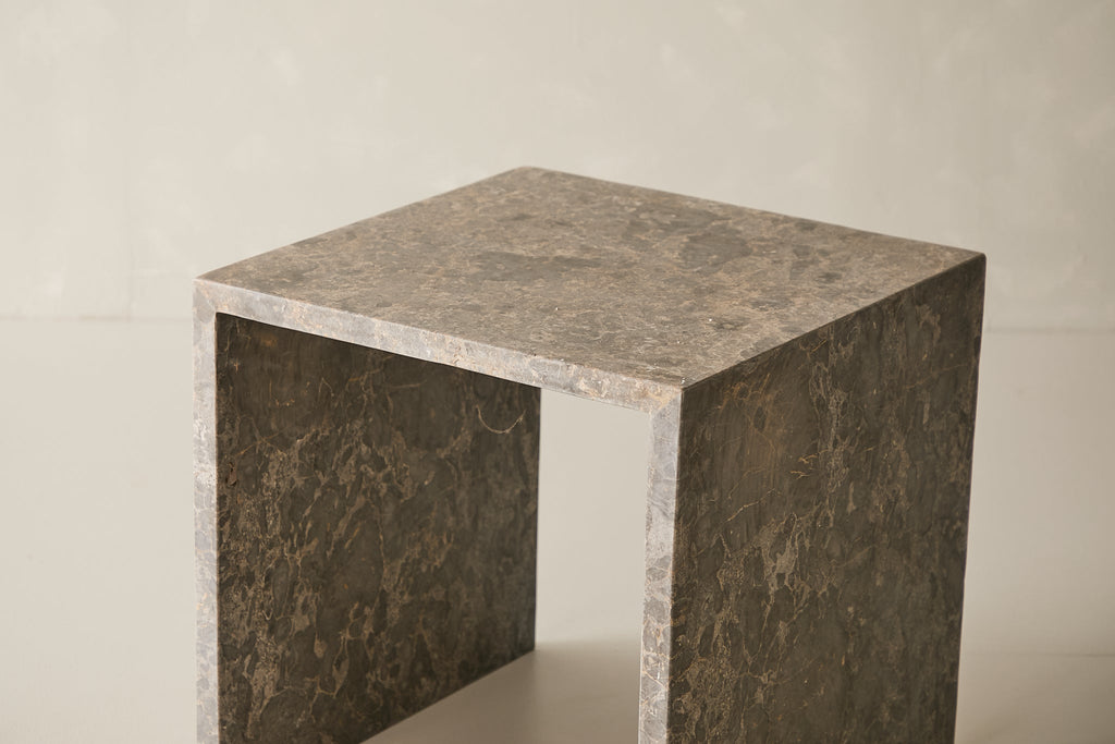 Sloan Marble Side Table - Grey