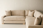 Laguna L-Sectional - Southpaw Fabric in Oatmeal