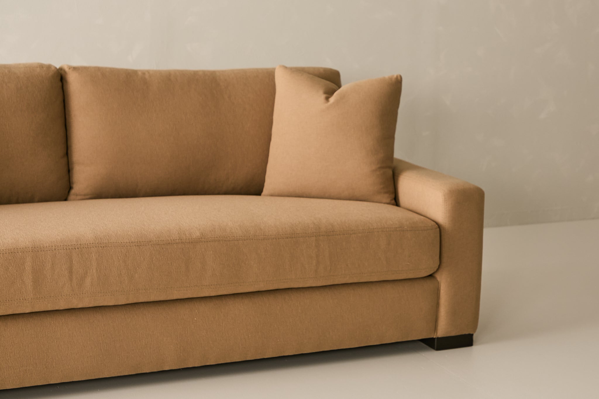 Laguna Sofa - Performance Belgian Linen Fabric in Camel