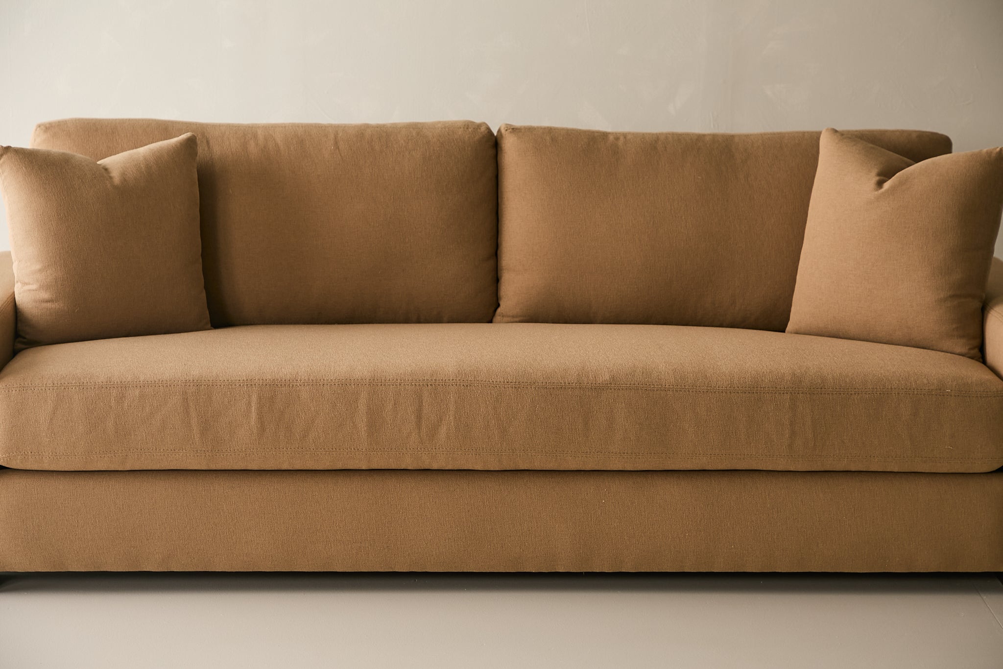 Laguna Sofa - Performance Belgian Linen Fabric in Camel