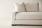 Laguna Sofa - Curly Q Fabric in White