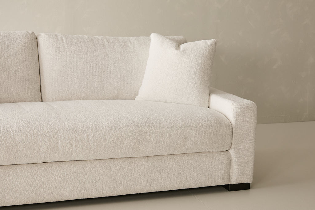 Laguna Sofa - Curly Q Fabric in White