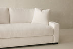 Laguna Sofa - Curly Q Fabric in White