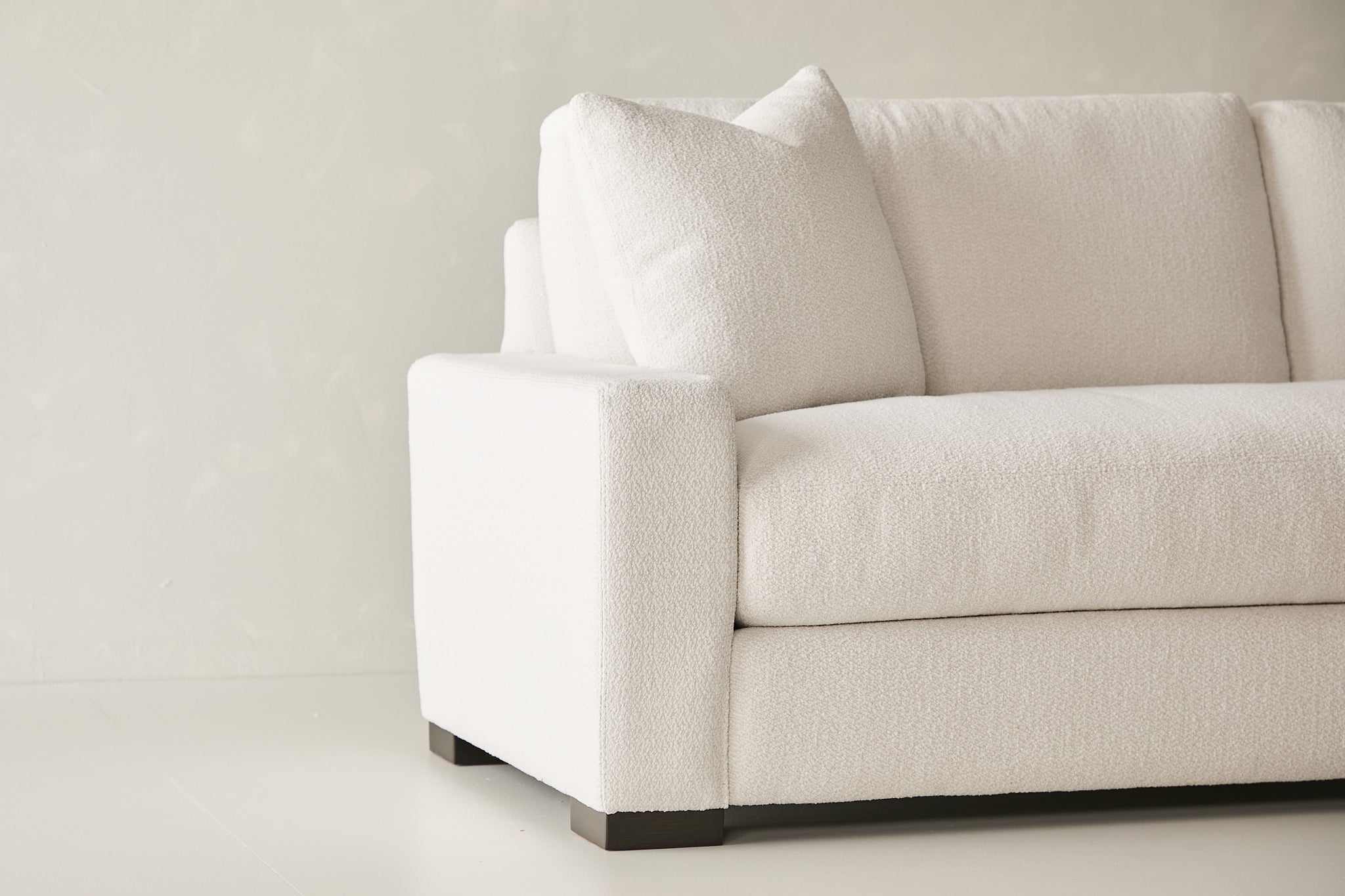 Laguna Sofa - Curly Q Fabric in White