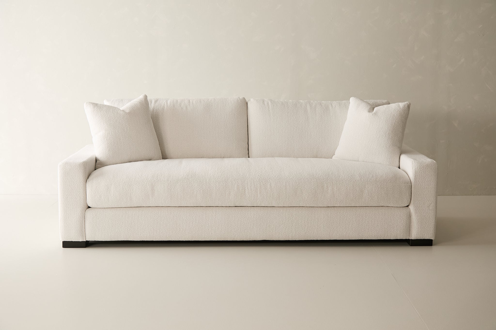 Laguna Sofa - Curly Q Fabric in White