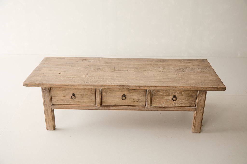 Reclaimed 3-Drawer Poplar Coffee Table AH.049-2