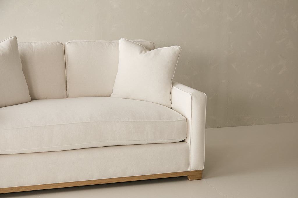 Malibu Loveseat - Performance Belgian Linen Fabric in Natural