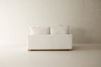 Malibu Loveseat - Performance Belgian Linen Fabric in Natural