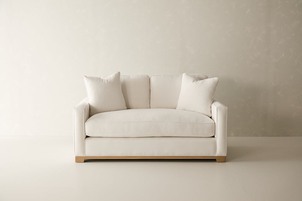 Malibu Loveseat - Performance Belgian Linen Fabric in Natural