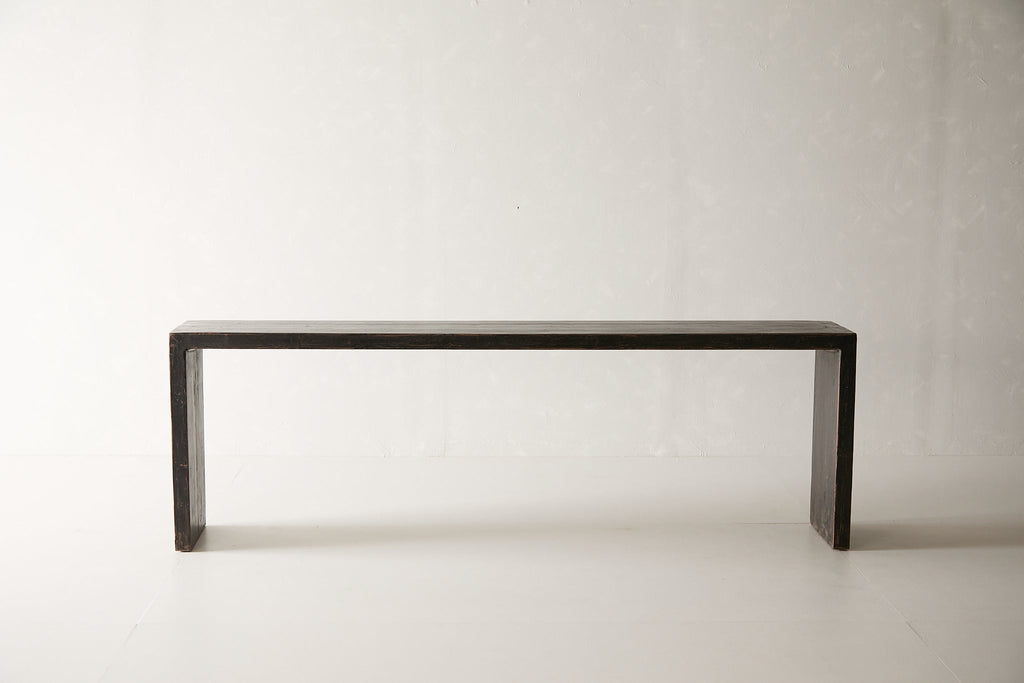 Black Lacquer Waterfall Console
