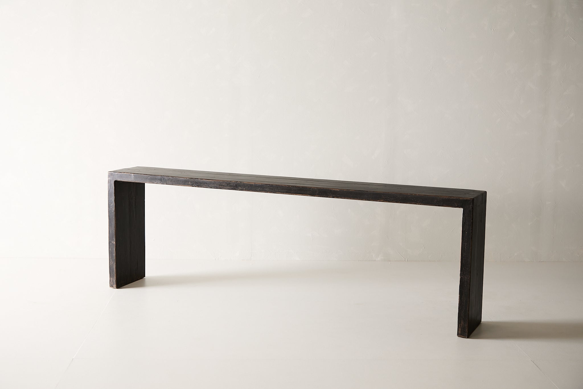 Black Lacquer Waterfall Console