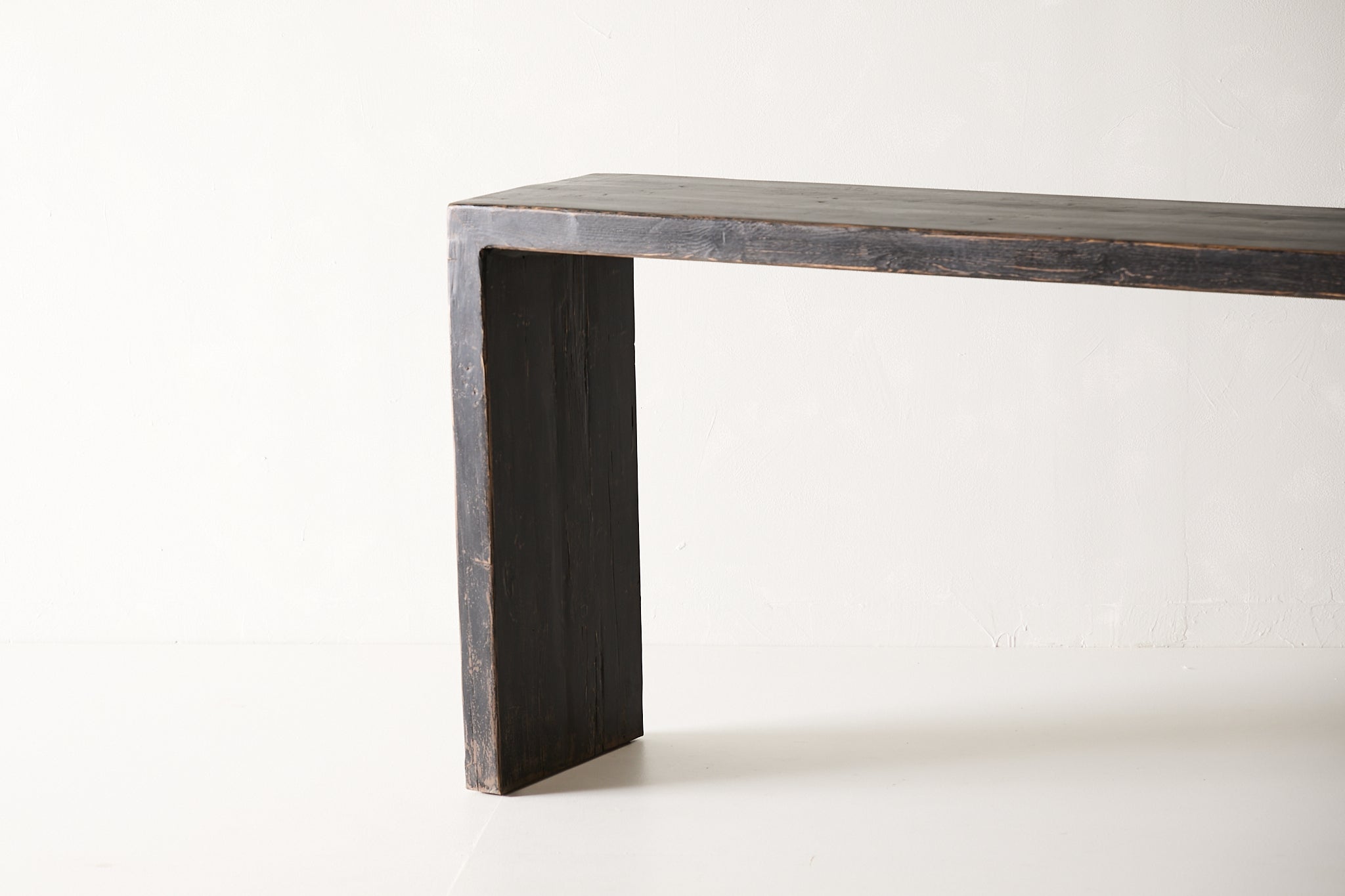 Black Lacquer Waterfall Console