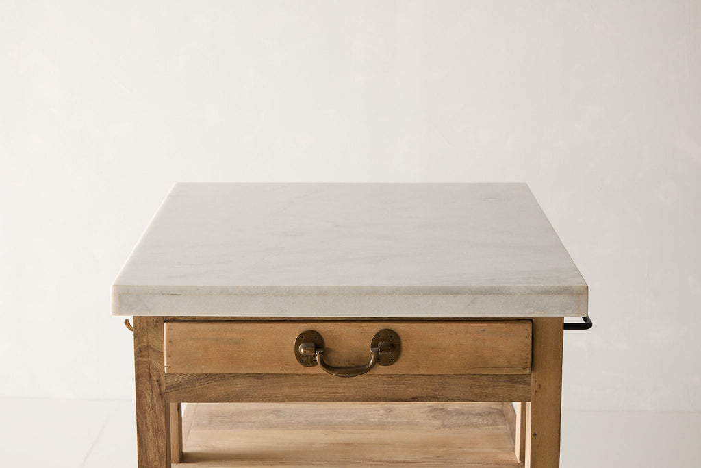 Mari Square Kitchen Marble Island