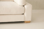 Napa Mid-Sofa - Southpaw Fabric in Cream