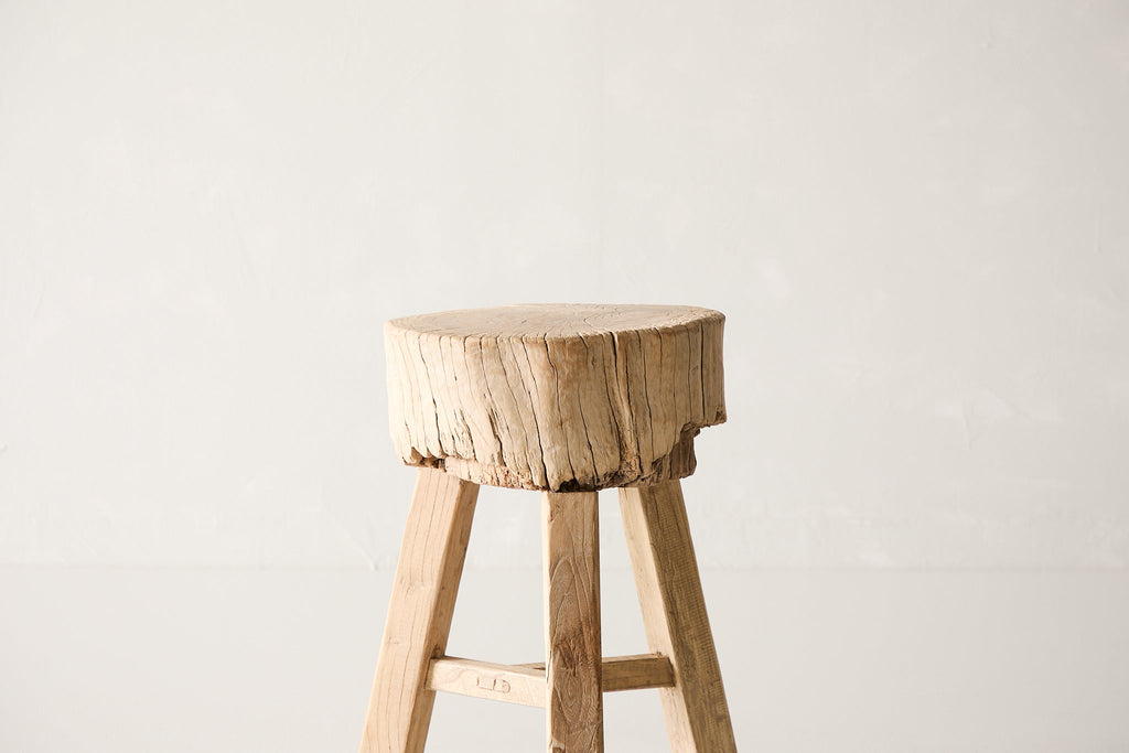Reclaimed Elm Block Side Table AE.131