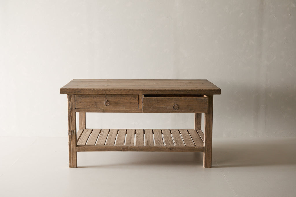 Reclaimed Pine Island with Drawers AE.120