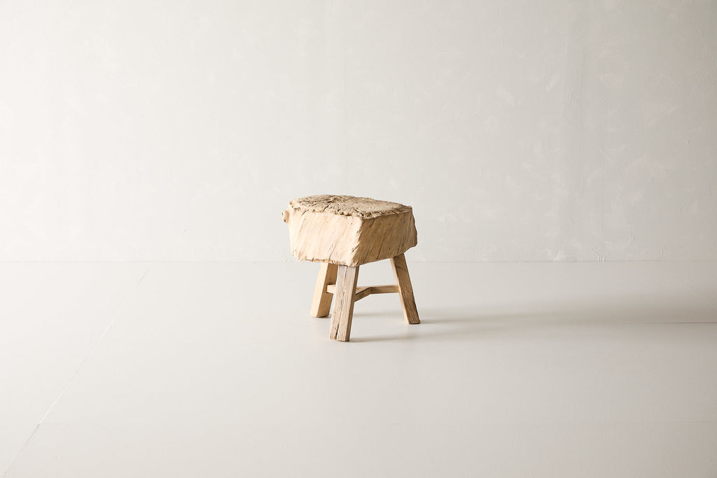 Reclaimed Poplar Block Side Table AE.132
