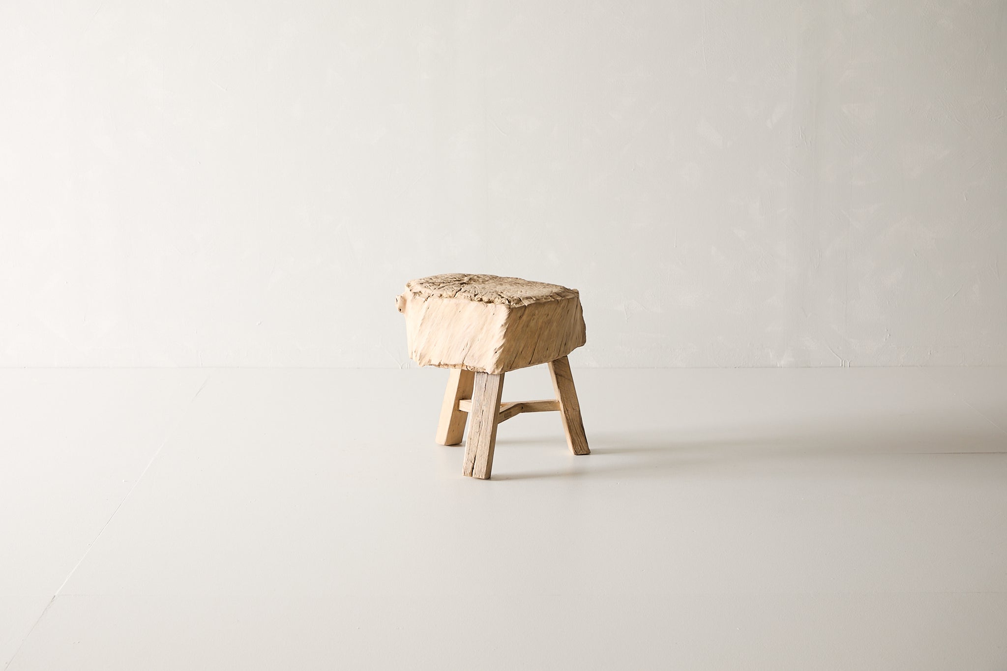 Reclaimed Poplar Block Side Table AE.132