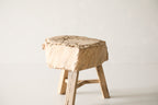 Reclaimed Poplar Block Side Table AE.132