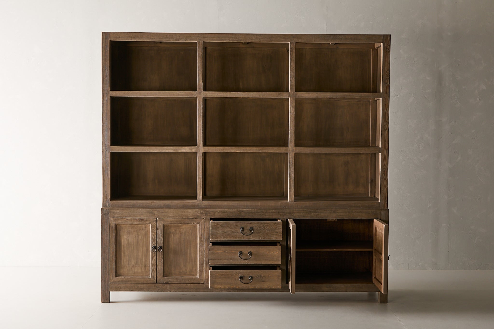 Nobu 2 Part Cabinet - Aged Brown